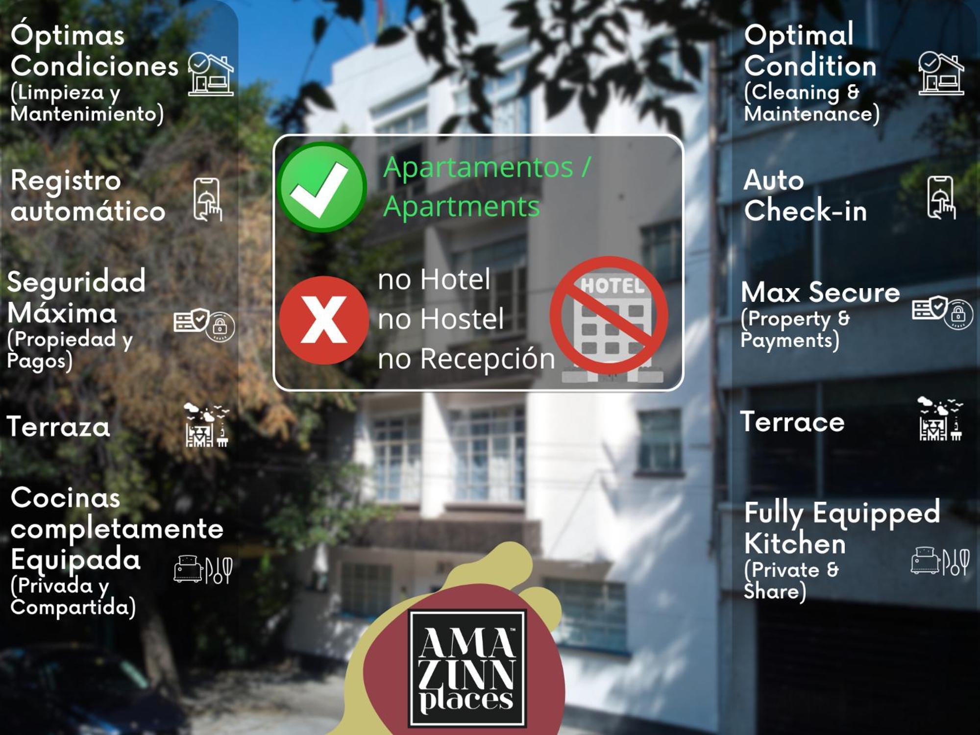 Amazinn Places La Condesa Roma 墨西哥城 外观 照片